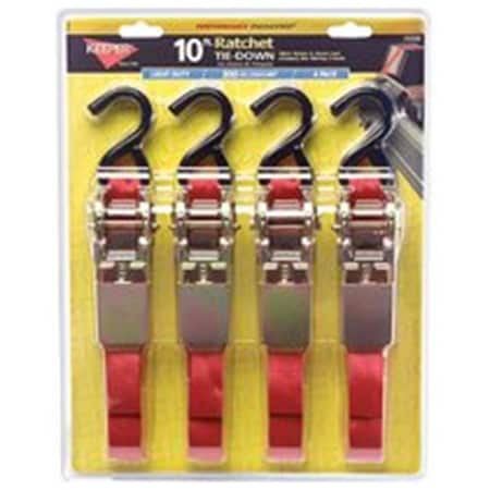 Homepage Ratchet Tie-Down Straps; S-Hooks; 1 in. W x 8 ft. L; 1;200 lbs. HO669648